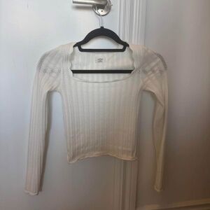 White Aritzia Longsleeve Top
